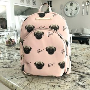 NWT BETSEY JOHNSON PUG DOG BACKPACK